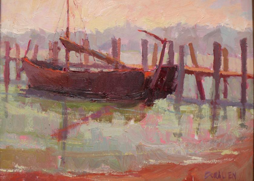 Plein Air Landscape Painting - Chinese Shrimper