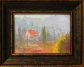 Tuscan Miniature Tuscan Miniature plein air painting